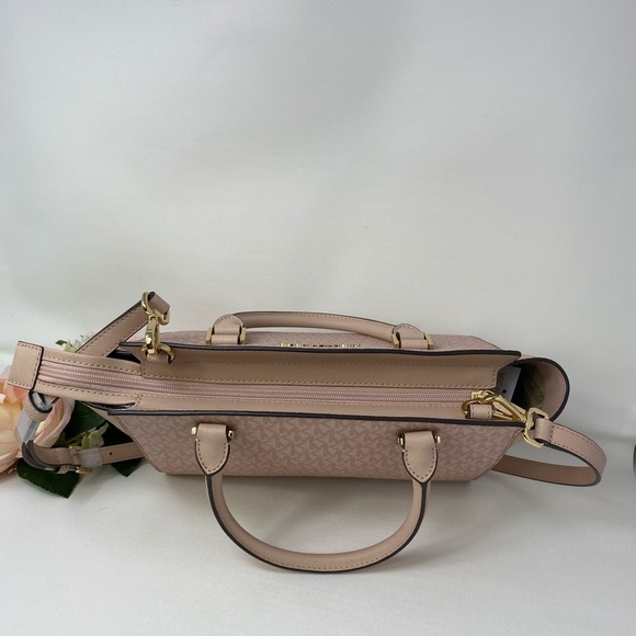 Michael Kors Selma Med Top-Zip Satchel Logo Ballet - Picture 8 of 8